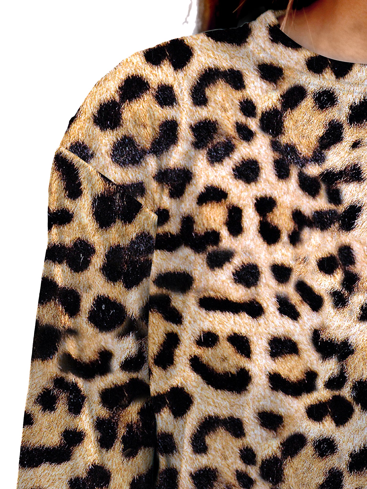 Yellowish Brown Leopard Skin Printed Top