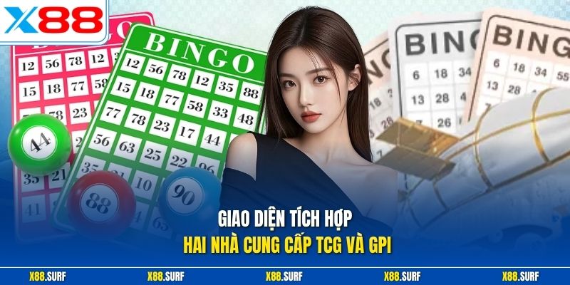 Xổ số X88 3 Giao diện tích hợp hai nhà cung cấp TCG và GPI
