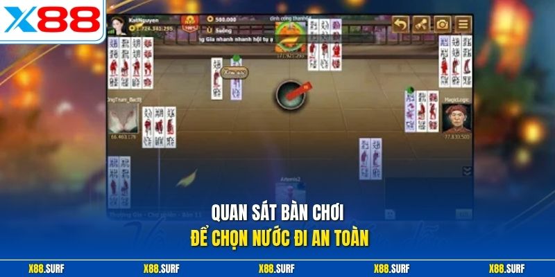 Cách Nhớ Quân Bài Chắn - Kiến Thức Nhập Môn Với Nhà cái X88 3 Quan sát bàn chơi để chọn nước đi an toàn